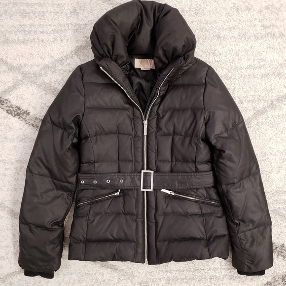 michael kors pillow collar puffer coat